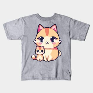 Cute Kawaii Cats Best Mom Ever Kids T-Shirt